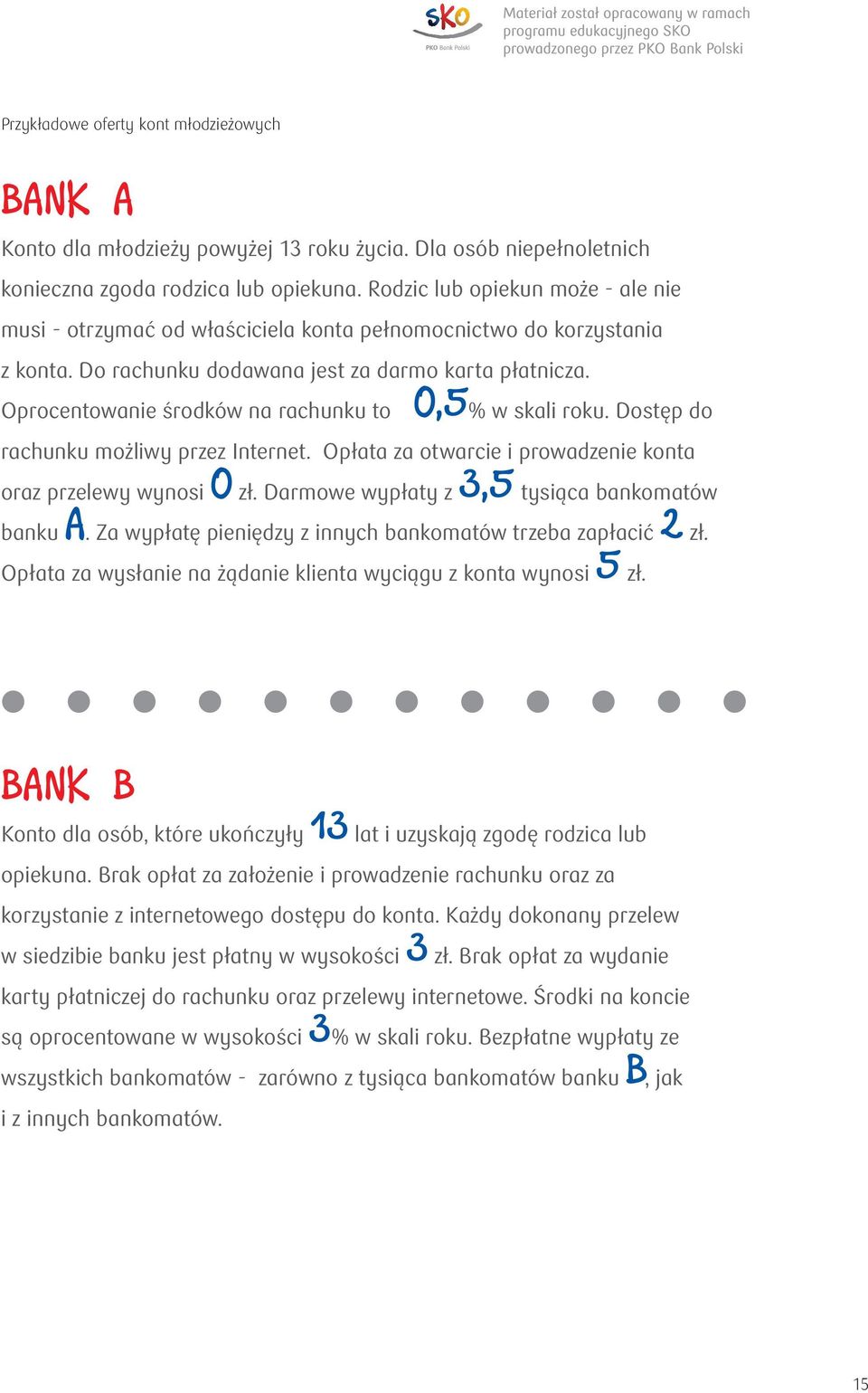 Oprocentowanie środków na rachunku to 0,5% w skali roku. Dostęp do rachunku możliwy przez Internet. Opłata za otwarcie i prowadzenie konta oraz przelewy wynosi 0 zł.