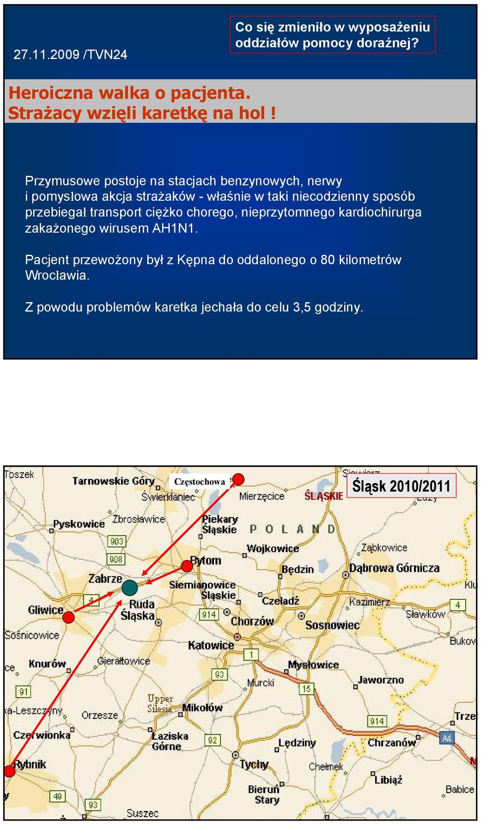 Przymusowe postoje na stacjach benzynowych, nerwy i pomysłowa akcja strażaków - właśnie w taki niecodzienny sposób