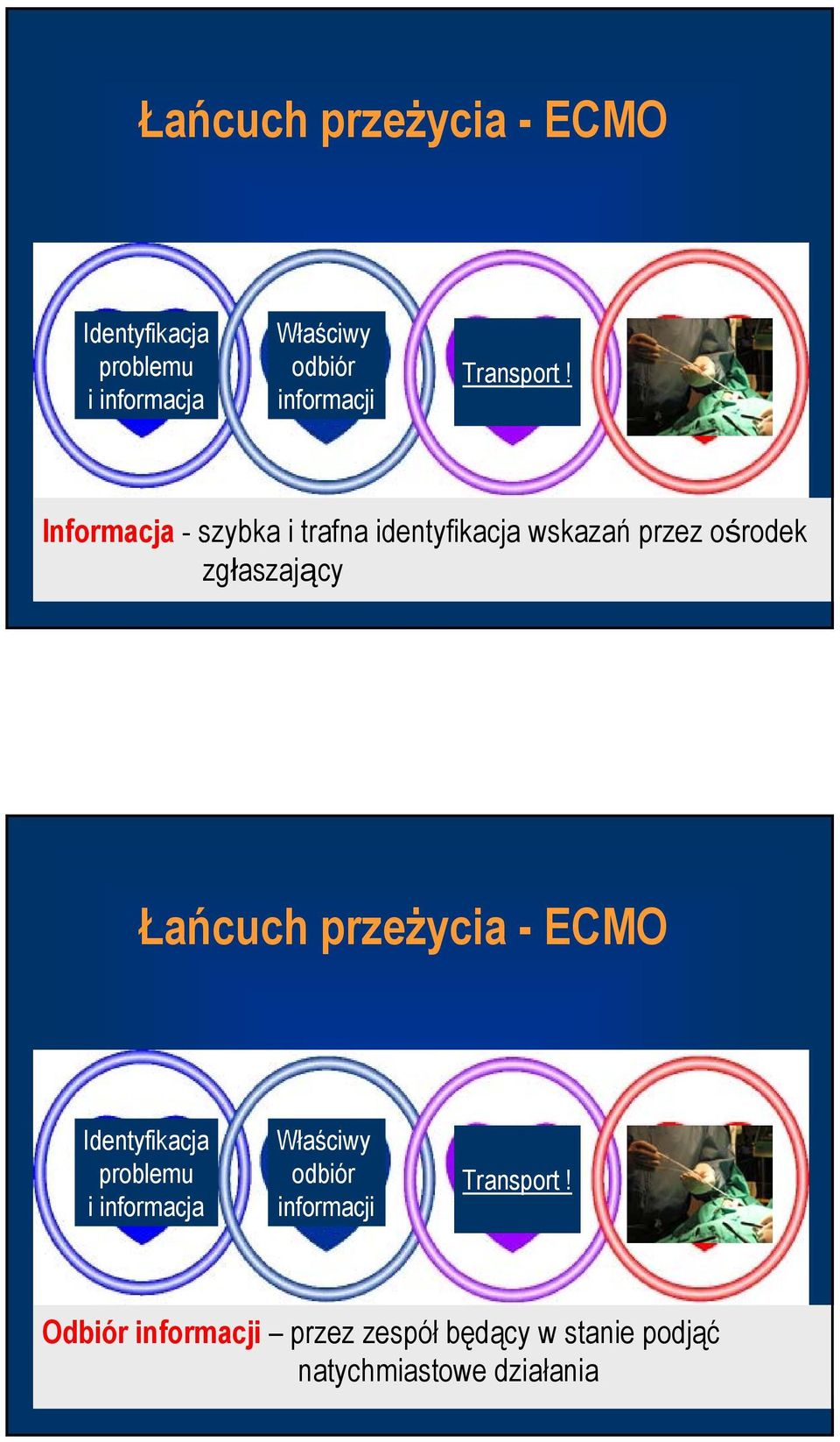 Informacja - szybka i trafna identyfikacja wskazań przez ośrodek zgłaszający   Odbiór
