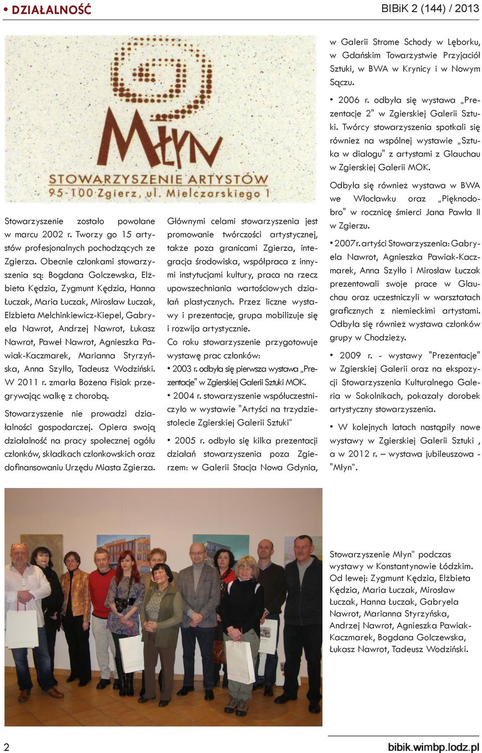 Łukasz Nawrot, Paweł Nawrot, Agnieszka Pawiak-Kaczmarek, Marianna Styrzyńska, Anna Szyłło, Tadeusz Wodziński. W 2011 r. zmarła Bożena Fisiak przegrywając walkę z chorobą.