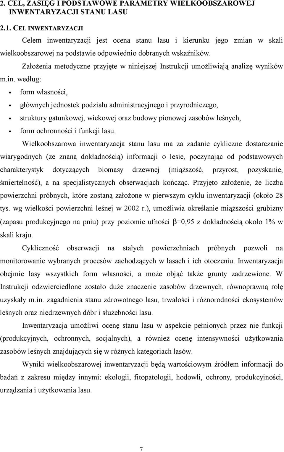 Założenia metodyczne przyjęte w nini