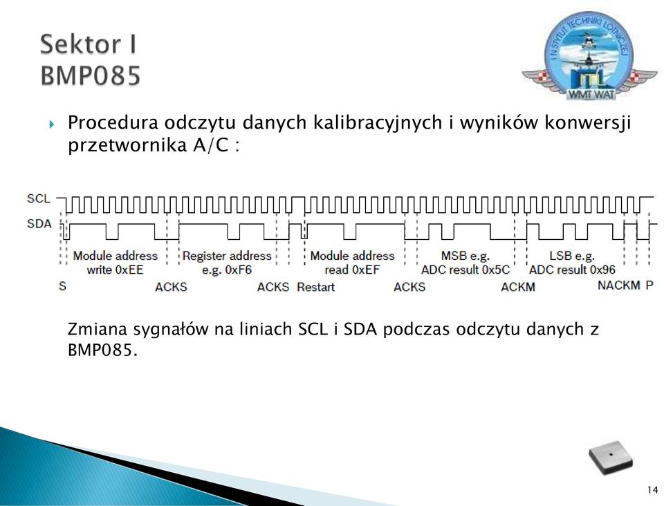 przetwornika A/C : Zmiana sygnałów na