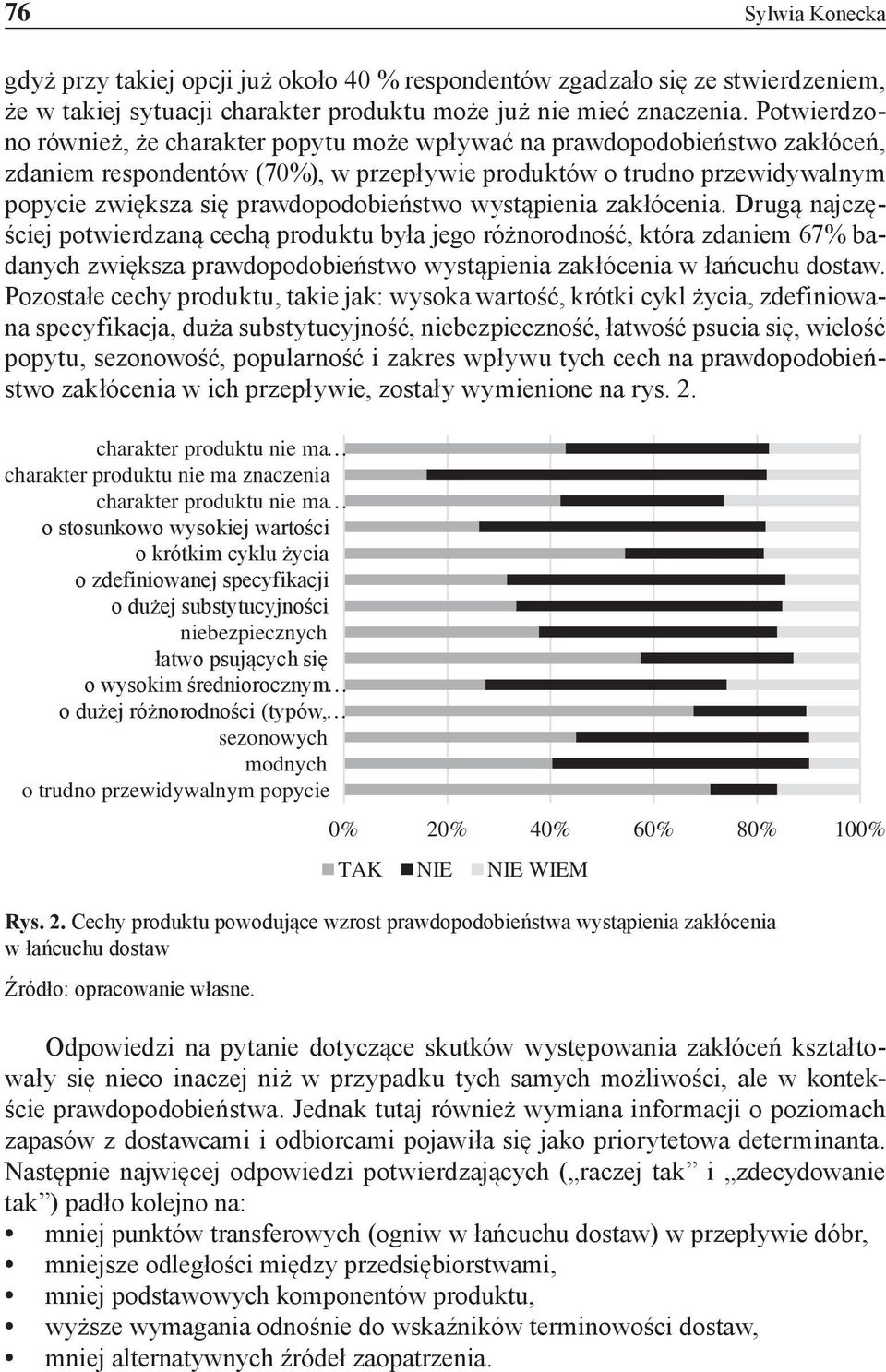 prawdopodobieństwo wystąpienia zakłócenia.