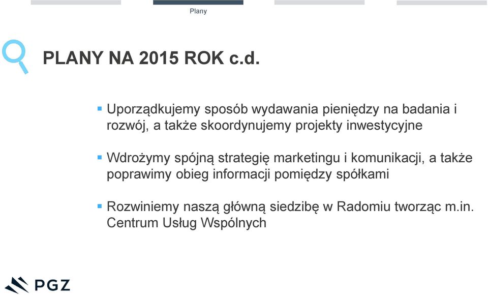 skoordynujemy projekty inwestycyjne Wdrożymy spójną strategię marketingu i