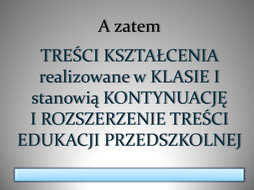 stanowią KONTYNUACJĘ I