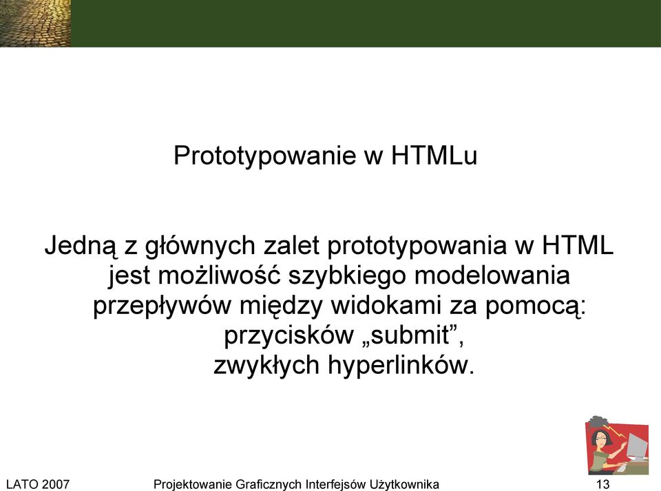 modelowania przepływów między widokami za