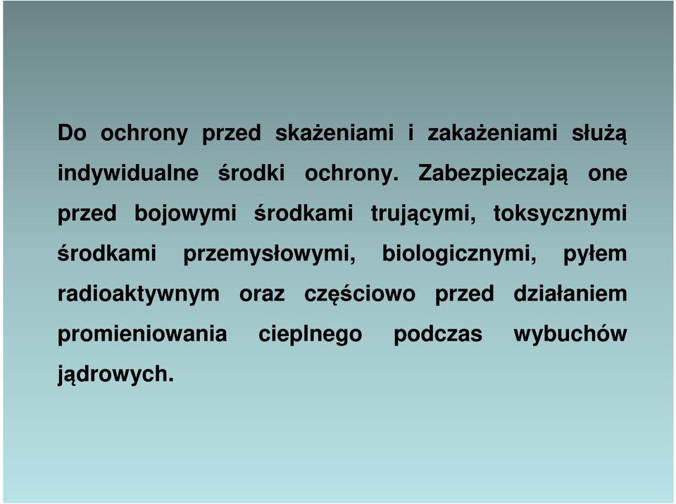 środki ochrony.