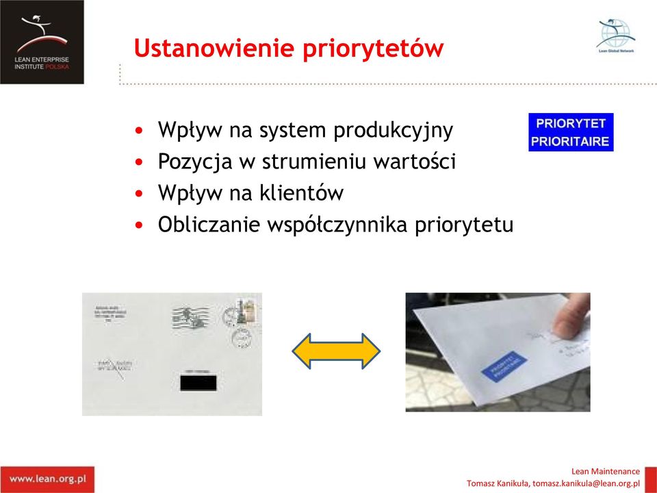 strumieniu wartości Wpływ na