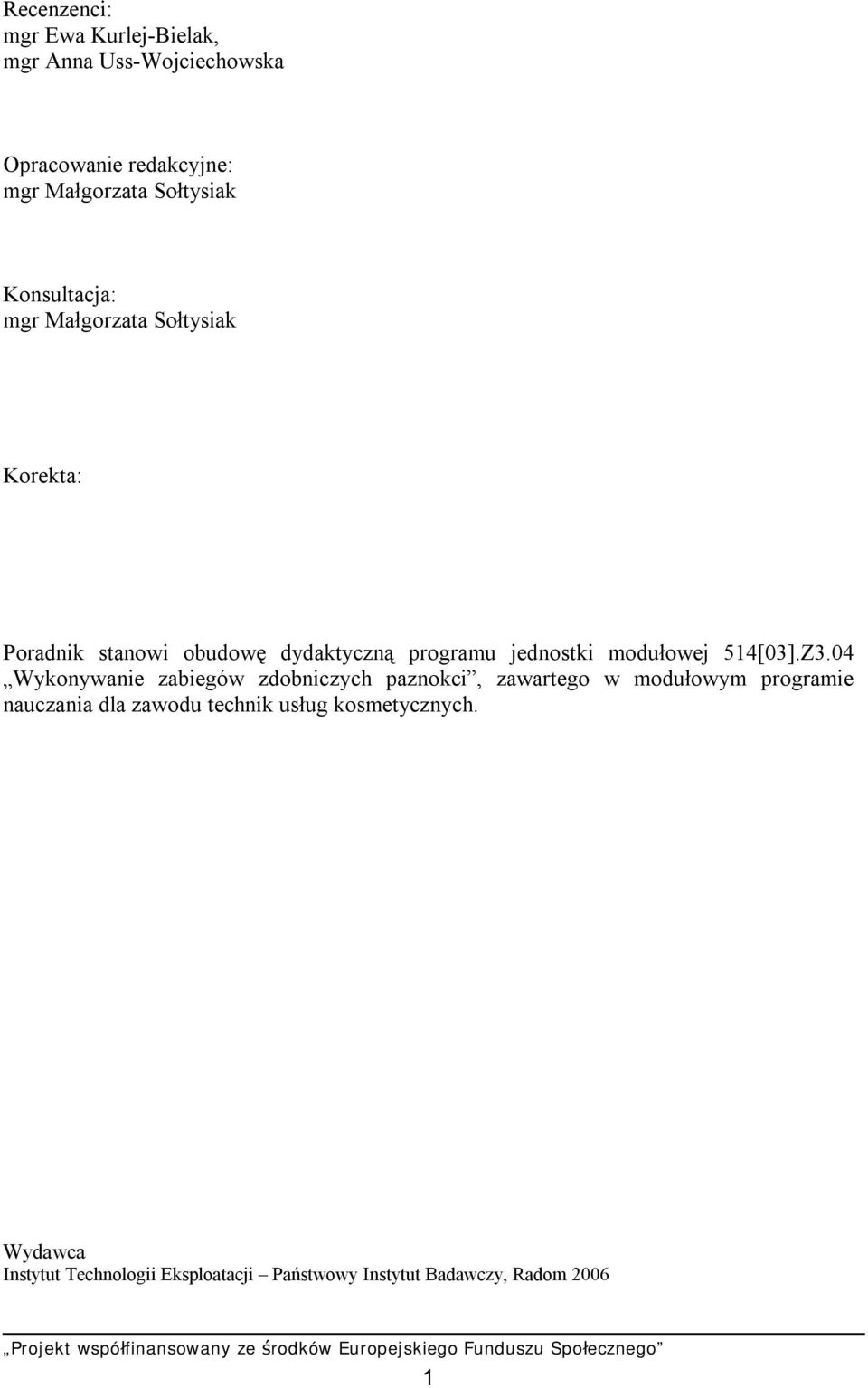 modułowej 514[03].Z3.