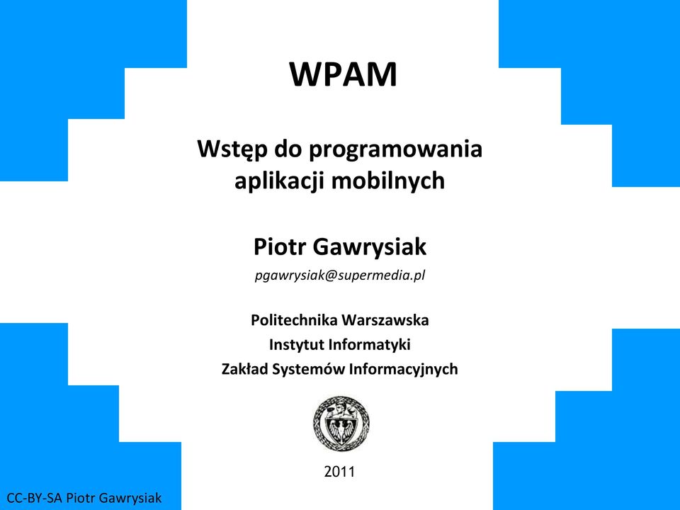 pl Politechnika Warszawska Instytut Informatyki