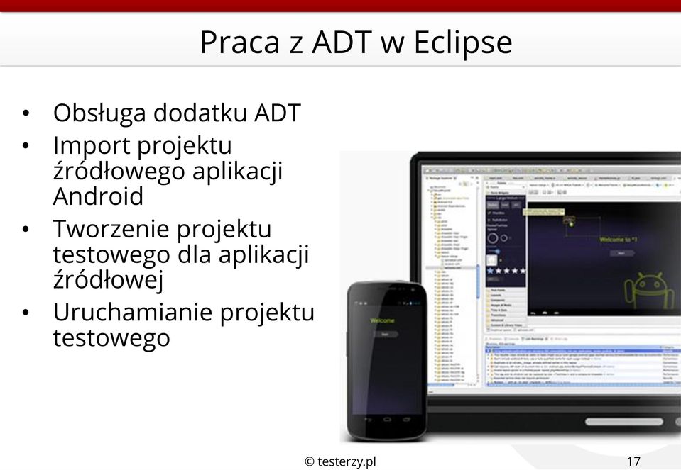 Android Tworzenie projektu testowego dla