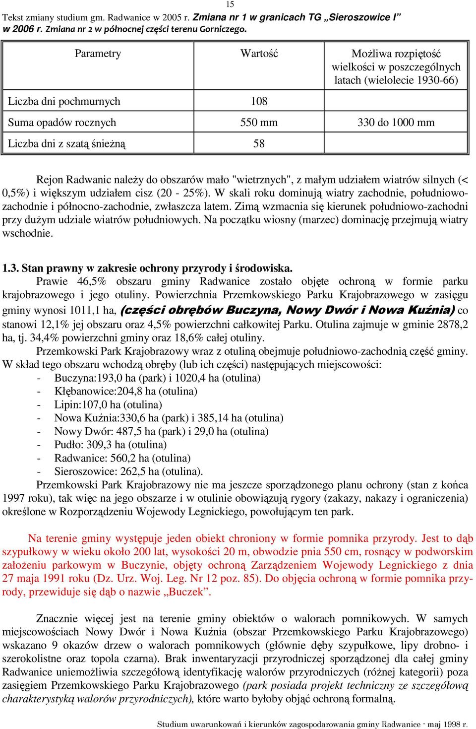 W skali roku dominują wiatry zachodnie, południowozachodnie i północno-zachodnie, zwłaszcza latem. Zimą wzmacnia się kierunek południowo-zachodni przy duŝym udziale wiatrów południowych.