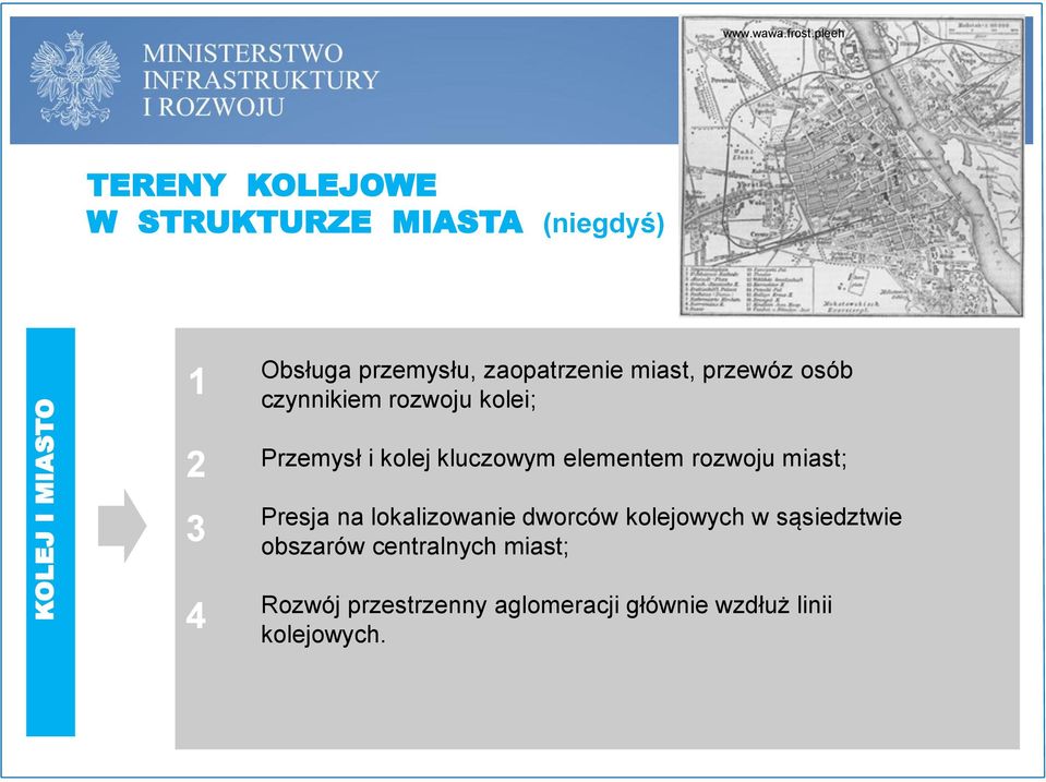 przewóz osób czynnikiem rozwoju kolei; 4 Przemysł i kolej kluczowym elementem rozwoju