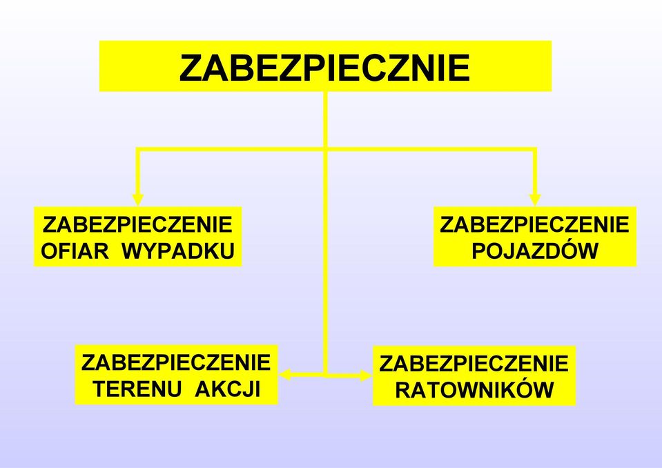 TERENU AKCJI ZABEZPIECZENIE