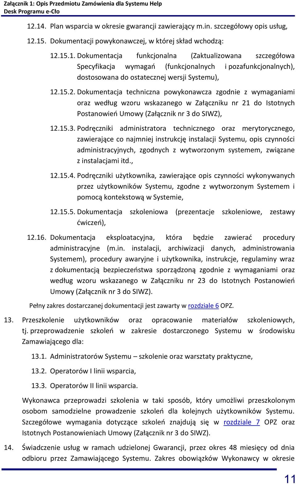 do SIWZ), 12.15.3.
