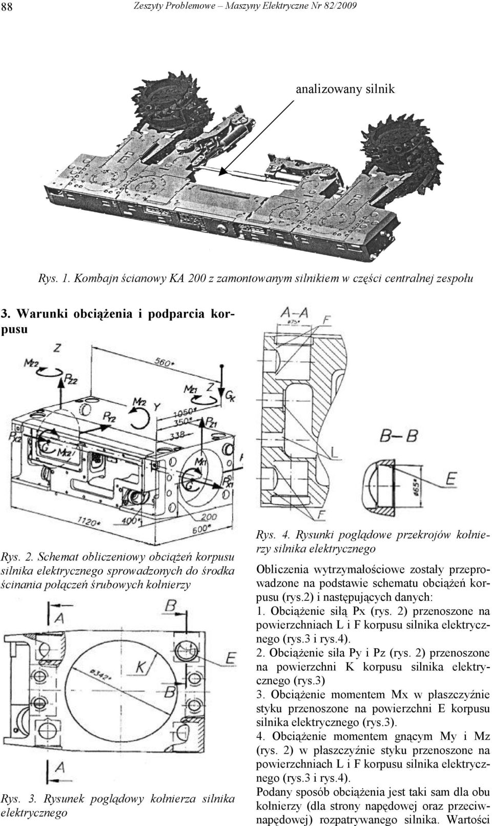 Rysunek poglądowy kołnierza silnika elektrycznego Rys. 4.