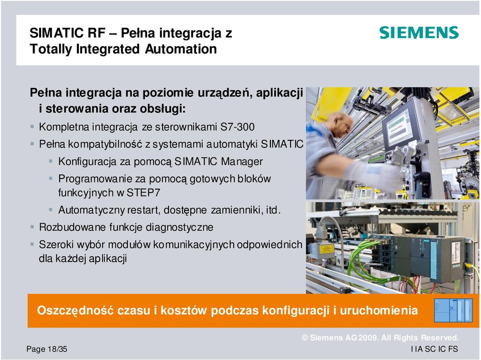 Programowanie za pomocą gotowych bloków funkcyjnych w STEP7 Automatyczny restart, dostępne zamienniki, itd.