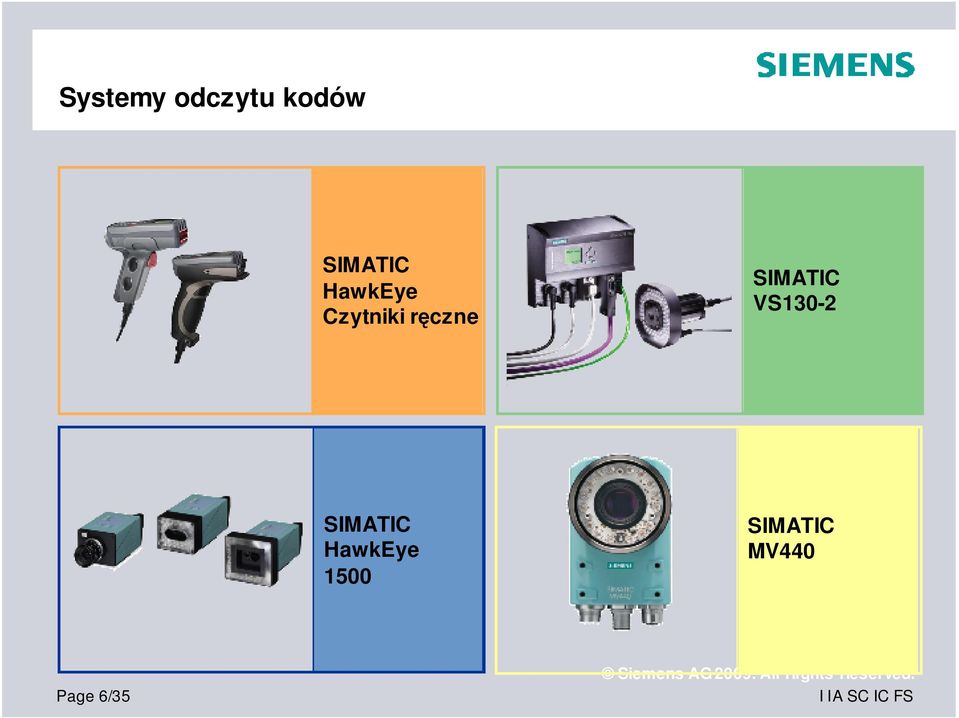 ręczne SIMATIC VS130-2