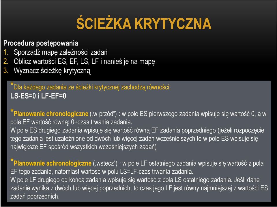 a w pole EF wartość równą: 0+czas trwania zadania.