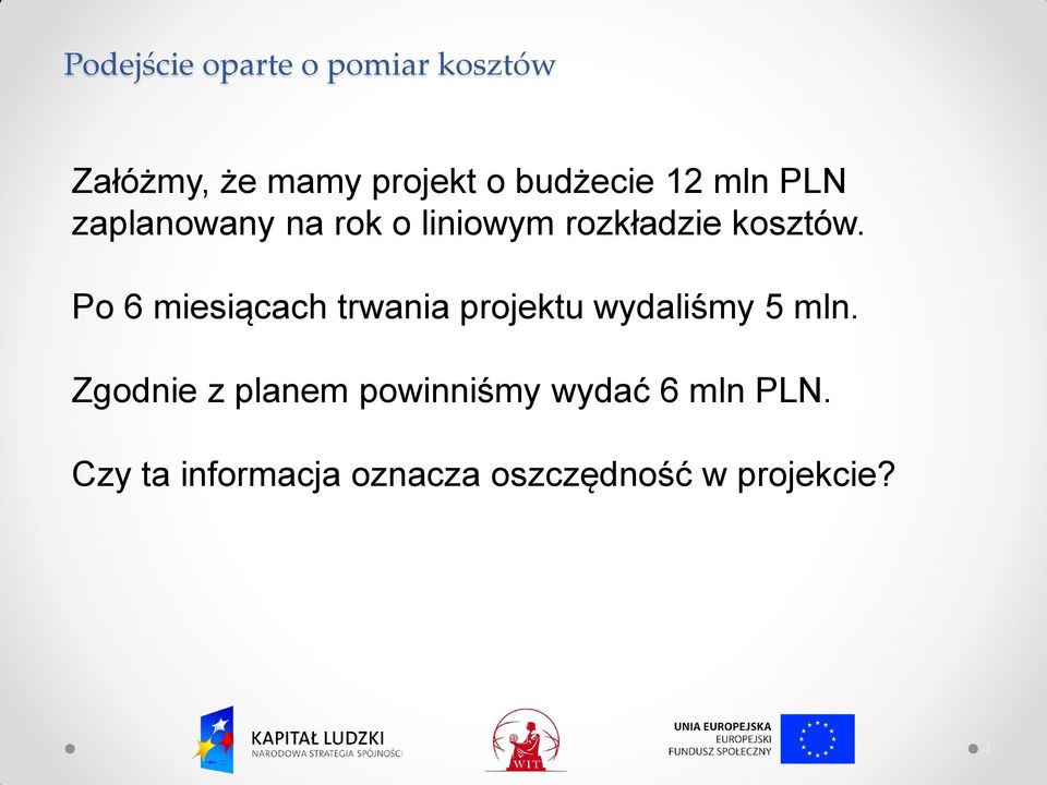 Po 6 miesiącach trwania projektu wydaliśmy 5 mln.
