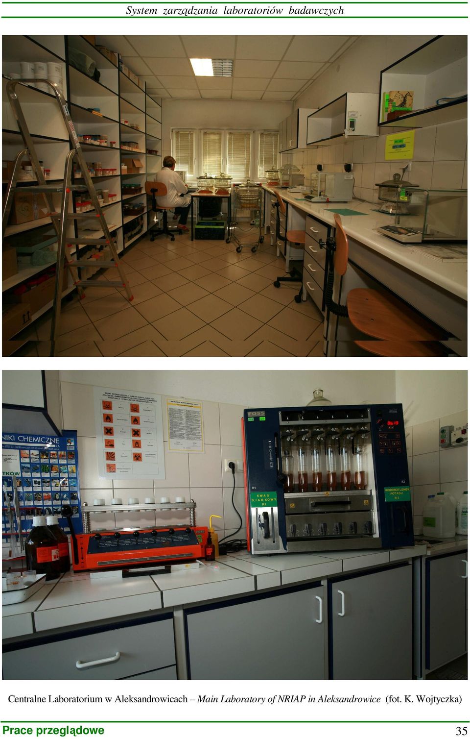 Aleksandrowicach Main Laboratory of