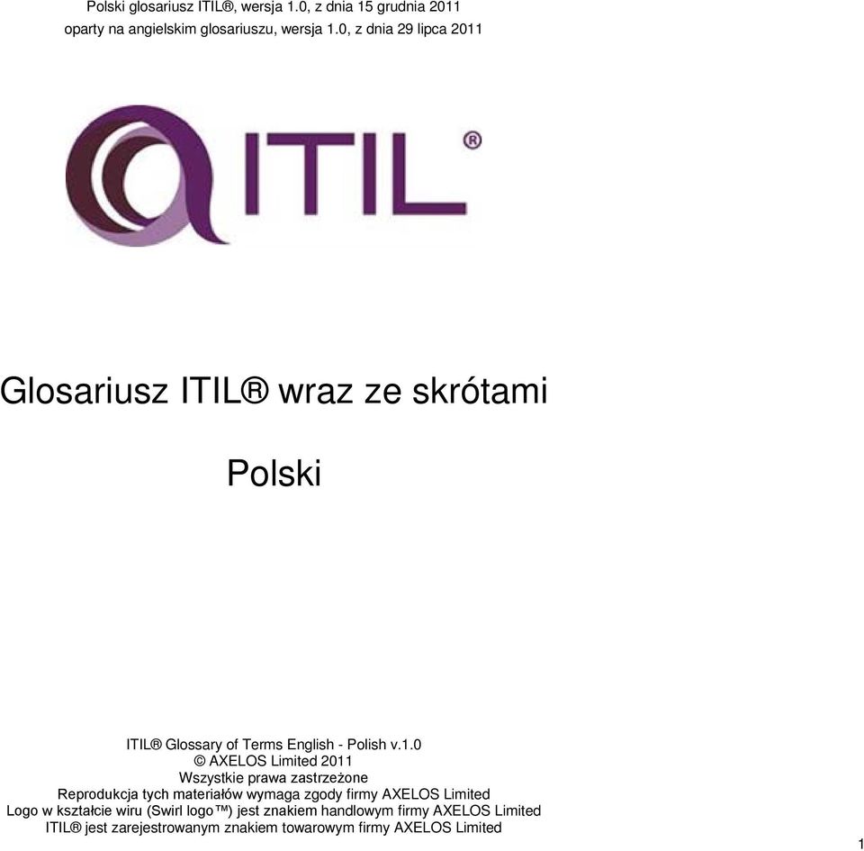 angielskim glosariuszu, wersja 1.