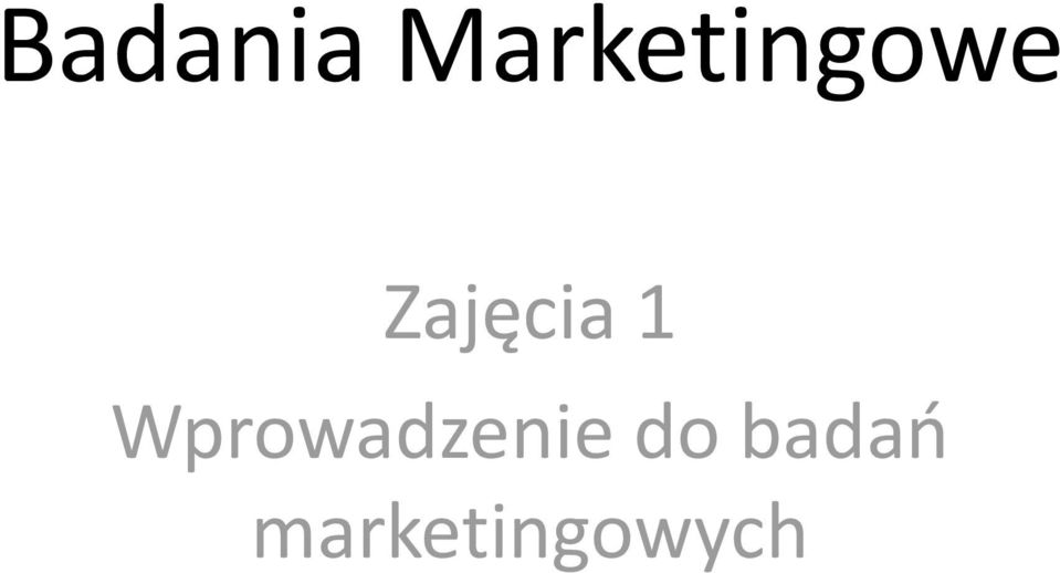 Zajęcia 1