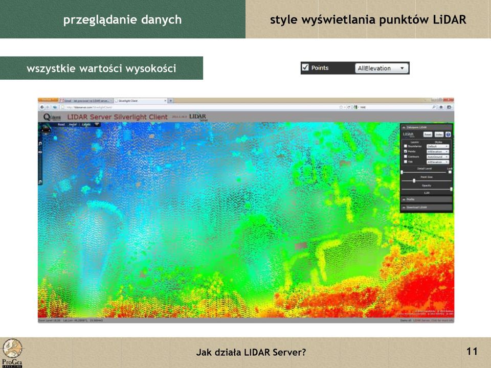 punktów LiDAR