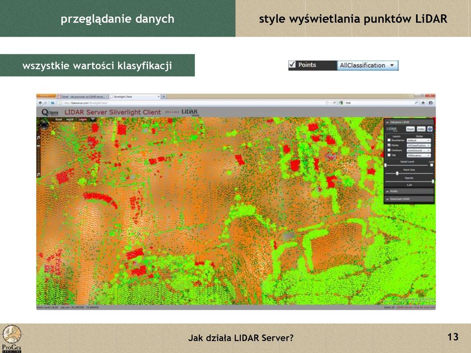 punktów LiDAR