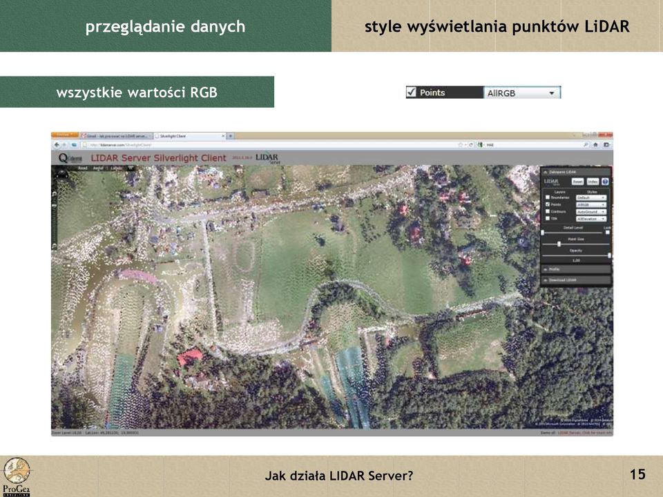 punktów LiDAR
