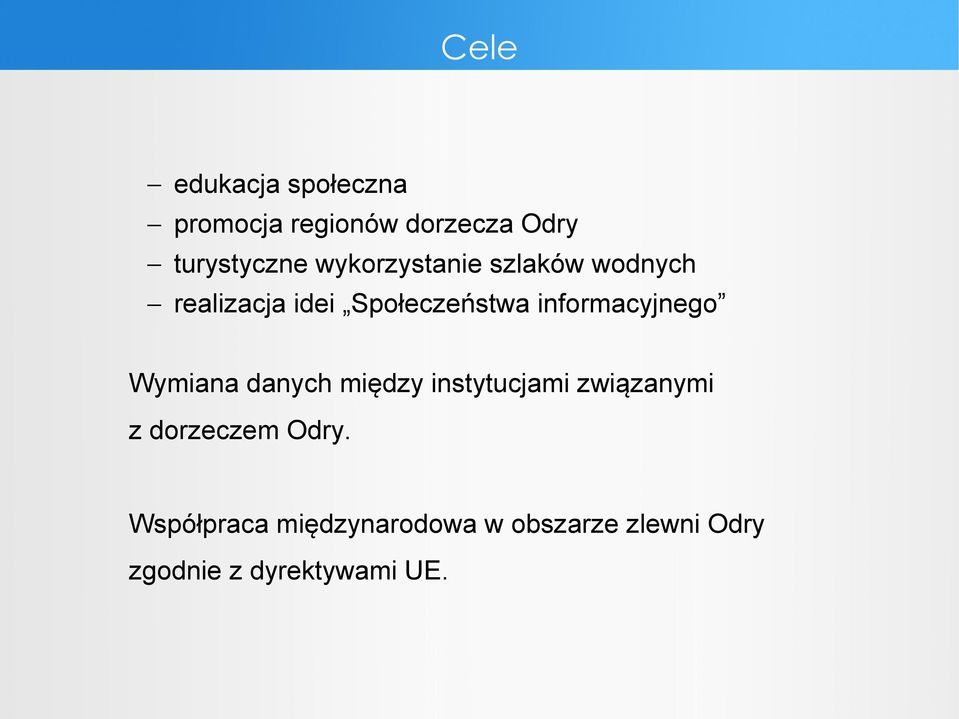 informacyjnego Wymiana danych między instytucjami związanymi z