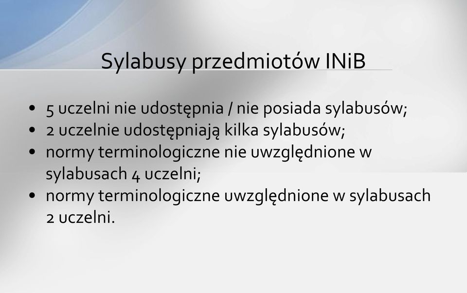 normy terminologiczne nie uwzględnione w sylabusach 4