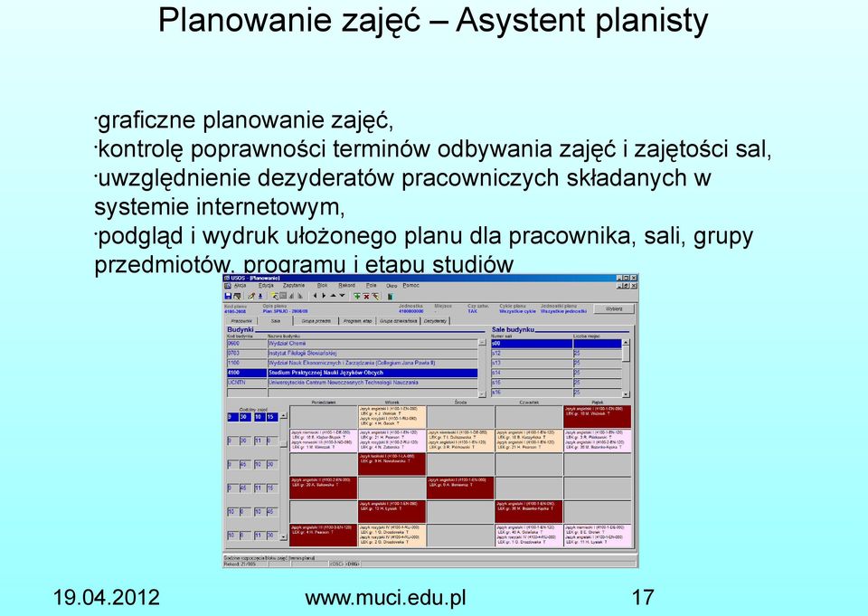 dezyderatów pracowniczych składanych w systemie internetowym, podgląd i