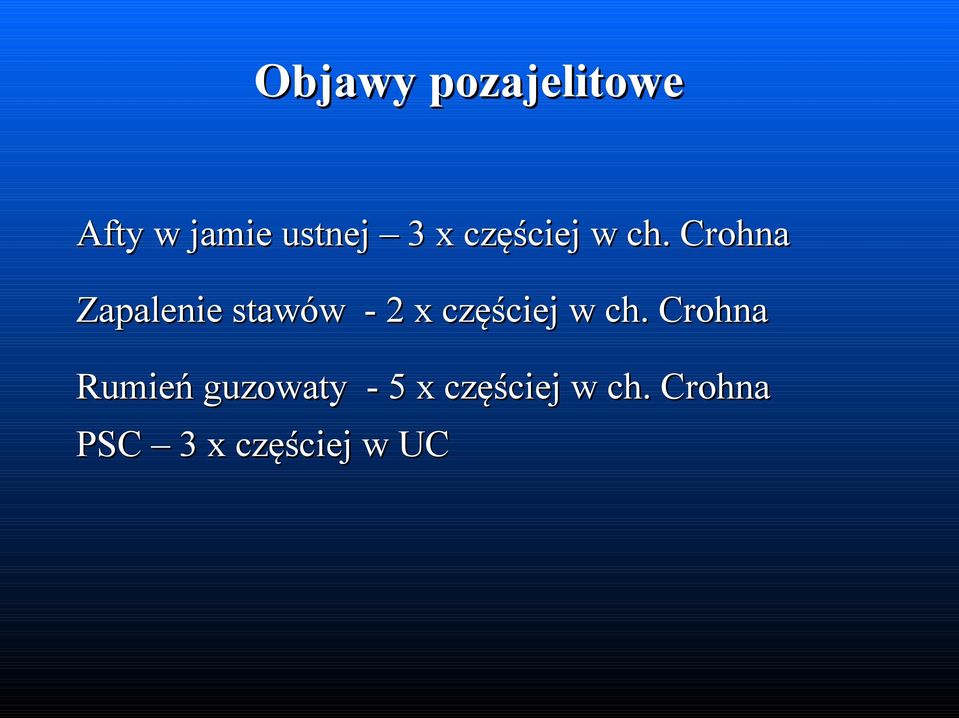 Crohna Zapalenie stawów - 2 x  Crohna