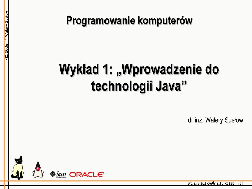 technologii Java dr inż.