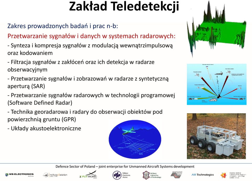 Przetwarzanie sygnałów i zobrazowań w radarze z syntetyczną aperturą (SAR) - Przetwarzanie sygnałów radarowych w technologii