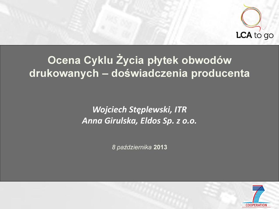 Wojciech Stęplewski, ITR Anna