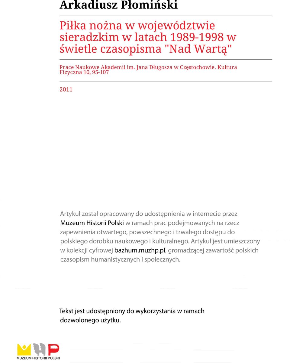 czasopisma "Nad Wartą" Prace Naukowe Akademii im.