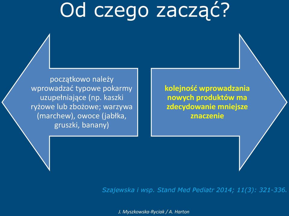 kaszki ryżowe lub zbożowe; warzywa (marchew), owoce (jabłka, gruszki,