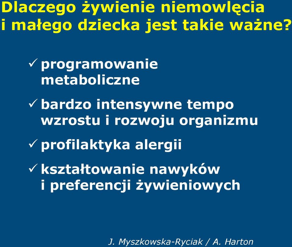 programowanie metaboliczne bardzo intensywne tempo