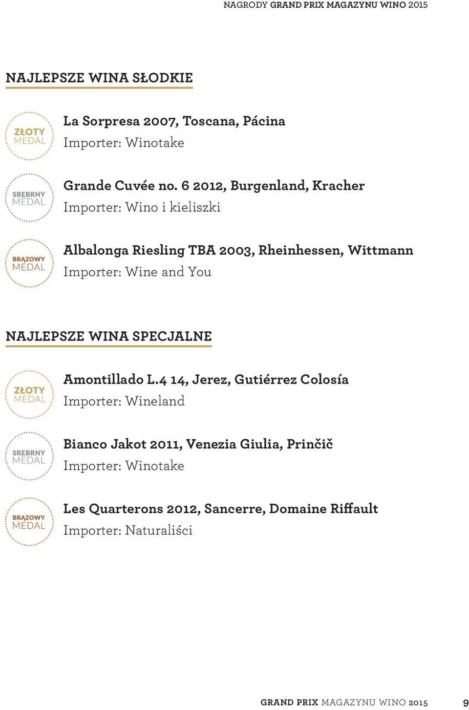 and You Najlepsze wina specjalne Amontillado L.