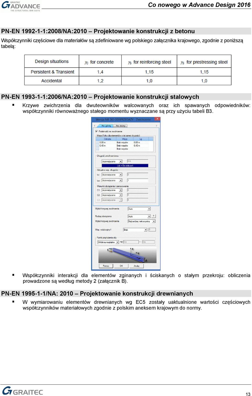 wyznaczane są przy użyciu tabeli B3. Współczynniki interakcji dla elementów zginanych i ściskanych o stałym przekroju: obliczenia prowadzone są według metody 2 (załącznik B).