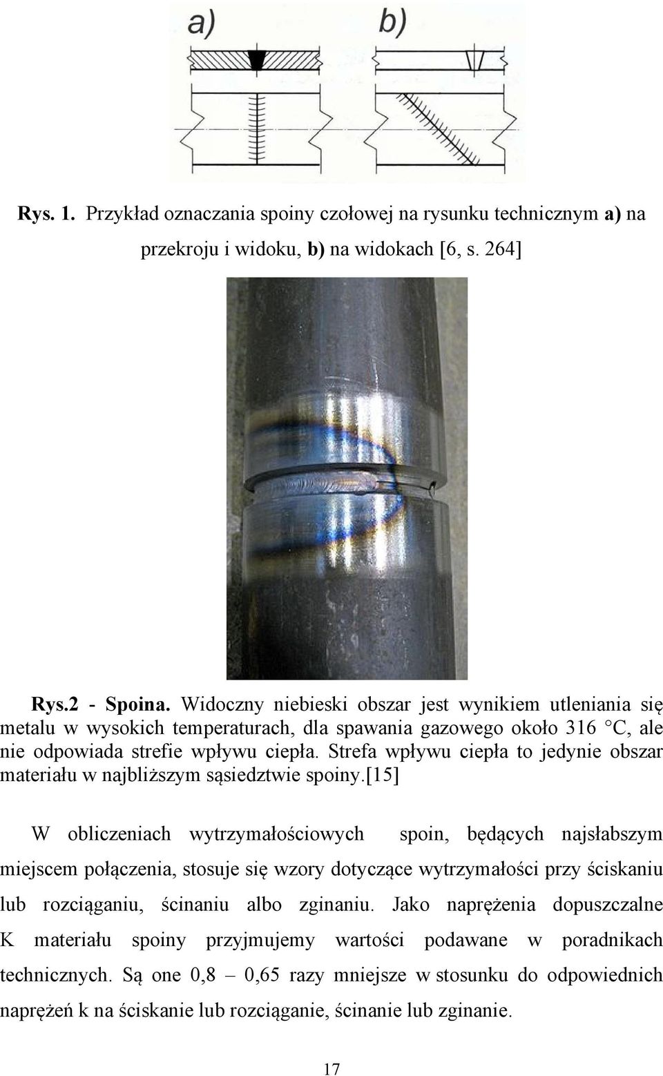 Strefa wpływu ciepła to jedynie obszar materiału w najbliższym sąsiedztwie spoiny.