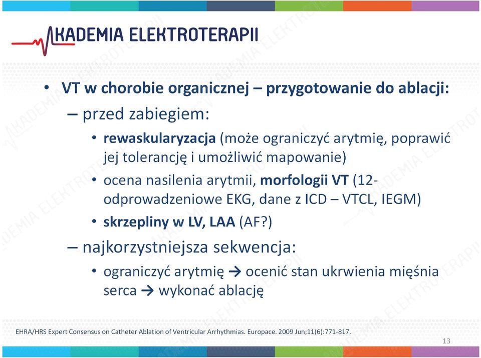 IEGM) skrzepliny w LV, LAA (AF?