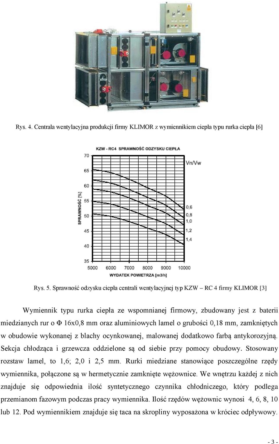 aluminiowych lamel o grubości 0,18 mm, zamkniętych w obudowie wykonanej z blachy ocynkowanej, malowanej dodatkowo farbą antykorozyjną.