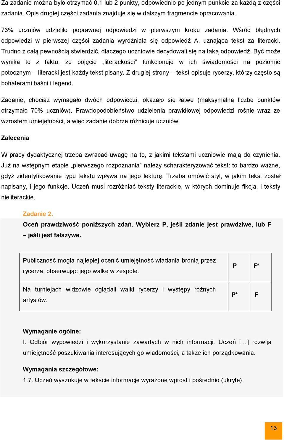 Trudno z całą pewnością stwierdzić, dlaczego uczniowie decydowali się na taką odpowiedź.