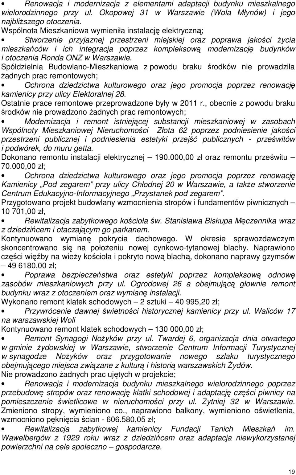 i otoczenia Ronda ONZ w Warszawie.