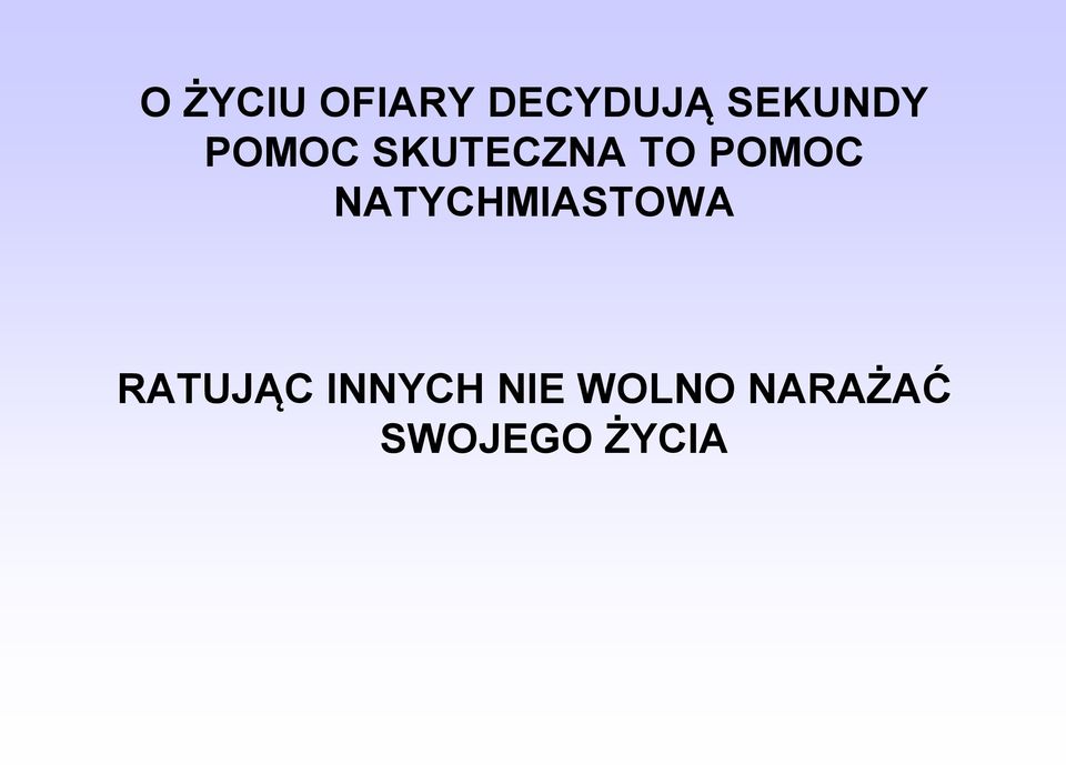 POMOC NATYCHMIASTOWA RATUJĄC