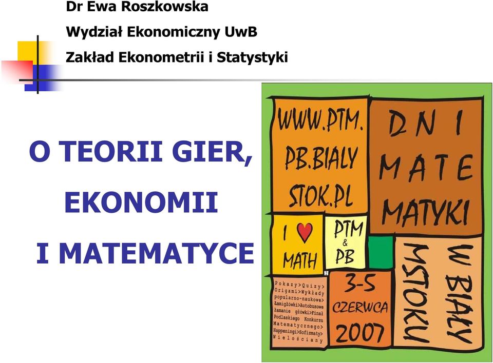 Zakład Ekonometrii i