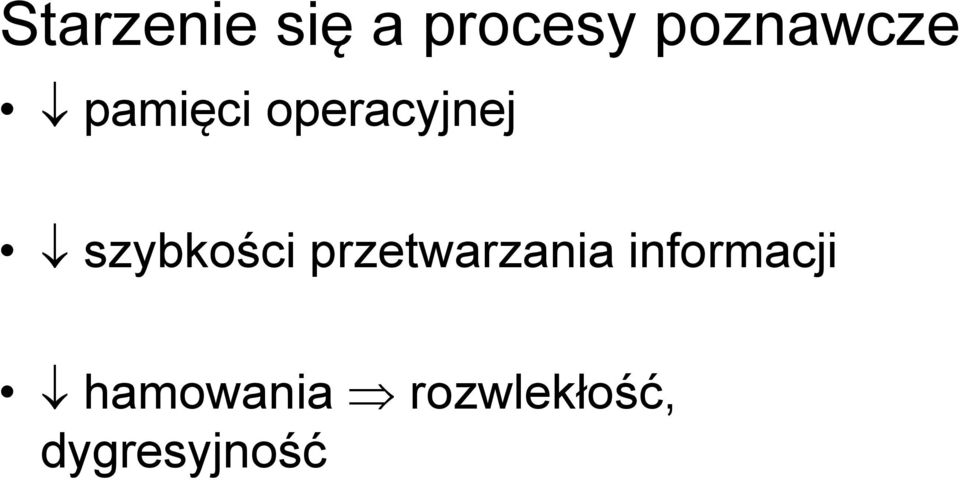 szybkości przetwarzania